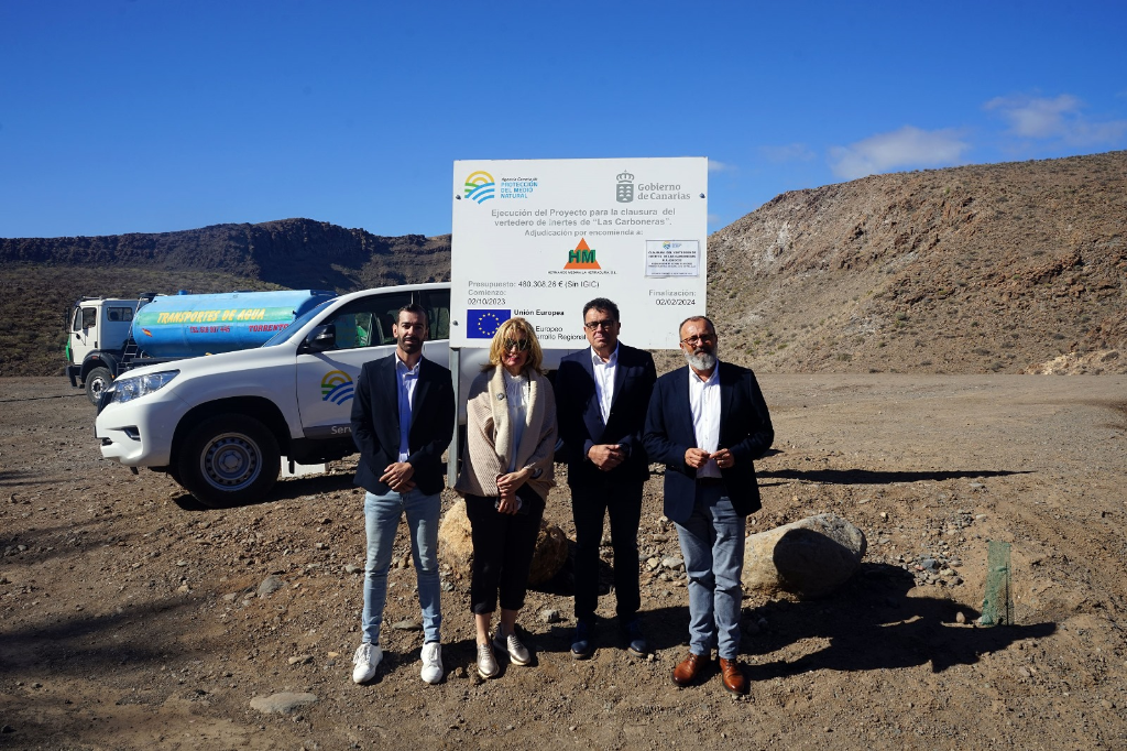 El Gobierno concluye las obras de sellado del vertedero de Las Carboneras, en Gran Canaria